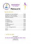 Preisliste 2016